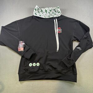 Bend Active Ohio State Buckeyes Luxe Mock Neck Pullover Black Womens Medium NWT